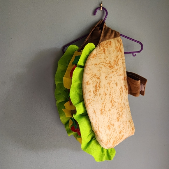 Small Pet Dog Taco Halloween Costume - Picture 2 of 4